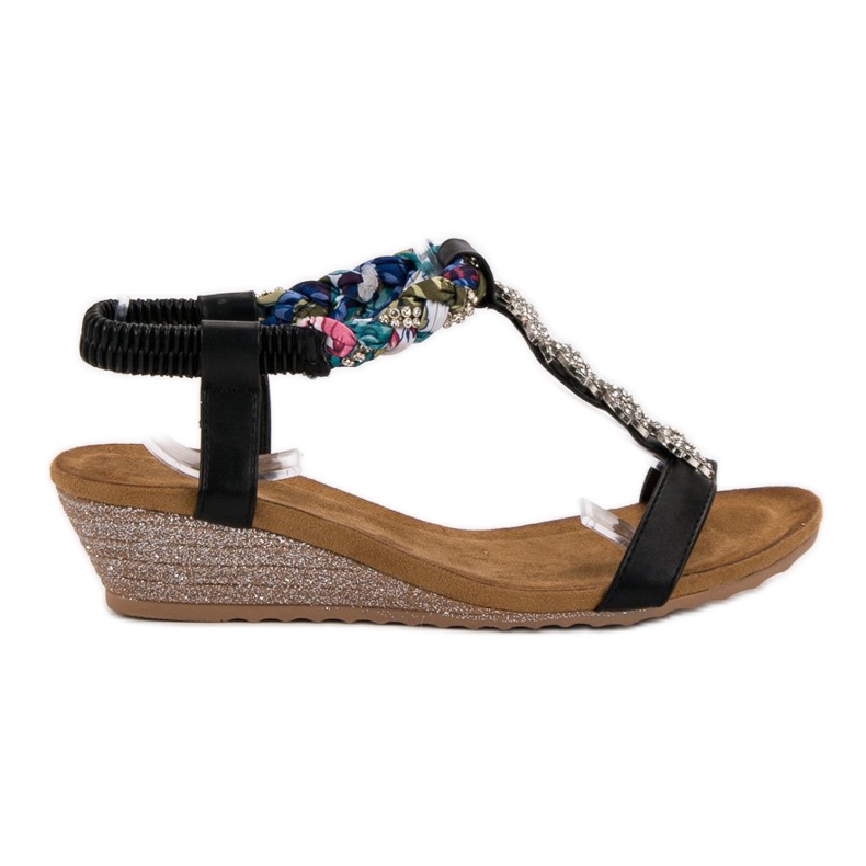SHELOVET Sandali Con Ornamenti nero