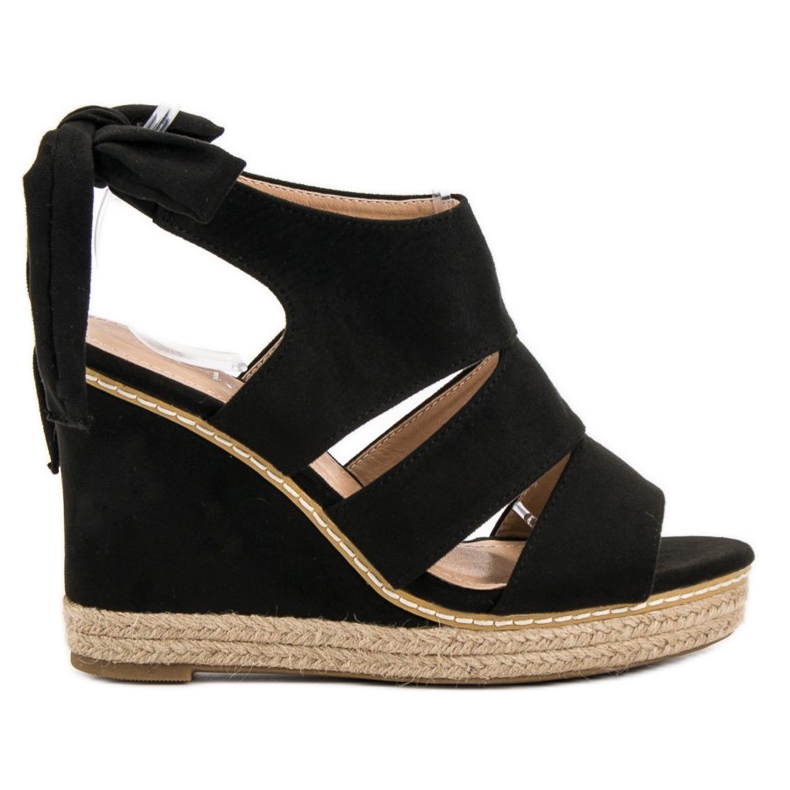 Anesia Paris Sandali con zeppa nero