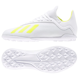 Scarpe da calcio Adidas X 18.3 Tf Jr BB9404 multicolore bianco