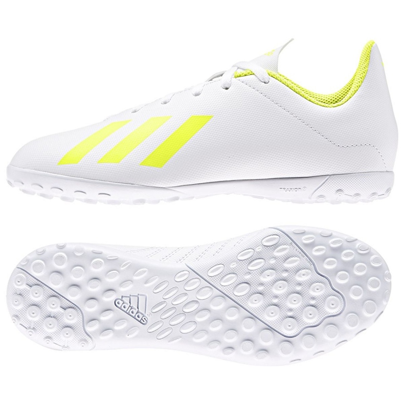 Scarpe da calcio Adidas X 18.4 Tf Jr BB9418 multicolore bianca