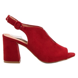 Milaya Sandali chiusi alla moda rosso
