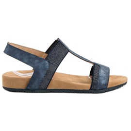 Evento Sandali blu slip-on