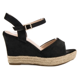 Bello Star Sandali espadrillas nero