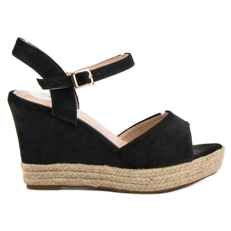 Bello Star Sandali espadrillas nero