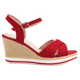 Anesia Paris Sandali rossi alla moda rosso