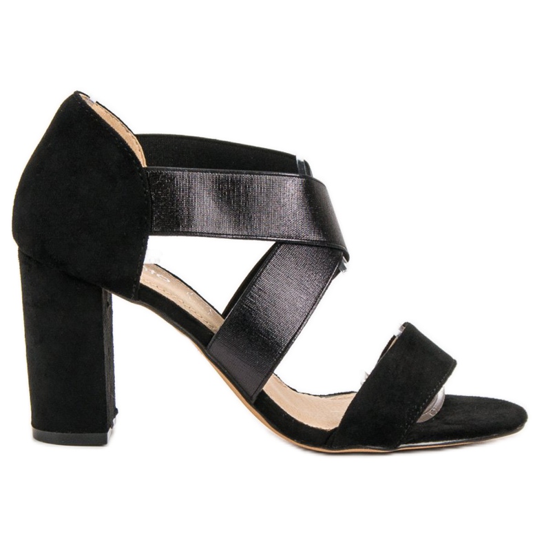 Evento Sandali slip-on con elastico nero