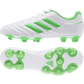 Scarpe da calcio Adidas Copa 19.4 Fg Jr D98089 multicolore bianco