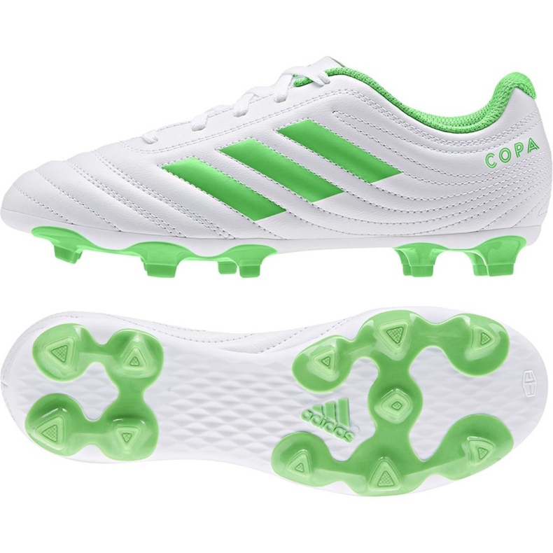 Scarpe da calcio Adidas Copa 19.4 Fg Jr D98089 multicolore bianca