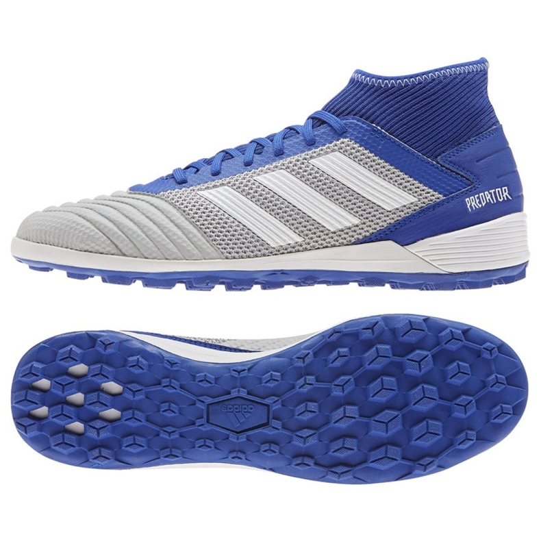 Scarpe da calcio Adidas Predator 19.3 Tf M BC0555 multicolore blu