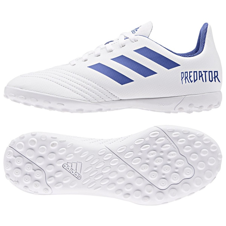 Scarpe da calcio Adidas Predator 19.4 Tf Jr CM8558 multicolore bianca