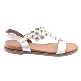 Sergio Leone Sandali da donna bianco grigio