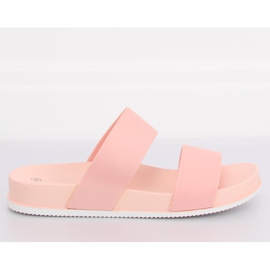 Rosa CK66P Pantofole rosa con strisce di gomma