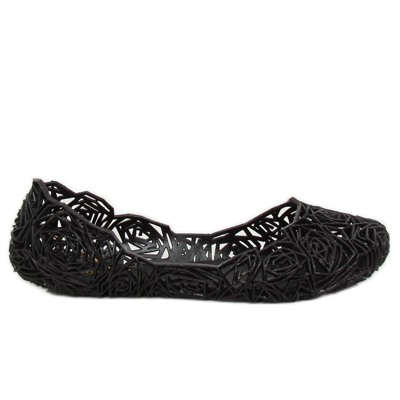 Ballerine in gomma nera QX-02 Black nero