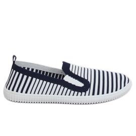 Sneakers slipon blu navy XJ-2909 Navy bianco