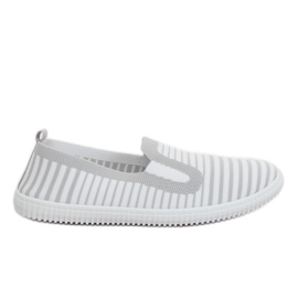 Grigio XJ-2909 Sneakers slipon grigie bianco
