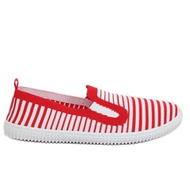 Sneakers slipon rosse XJ-2909 Rosse bianco rosso