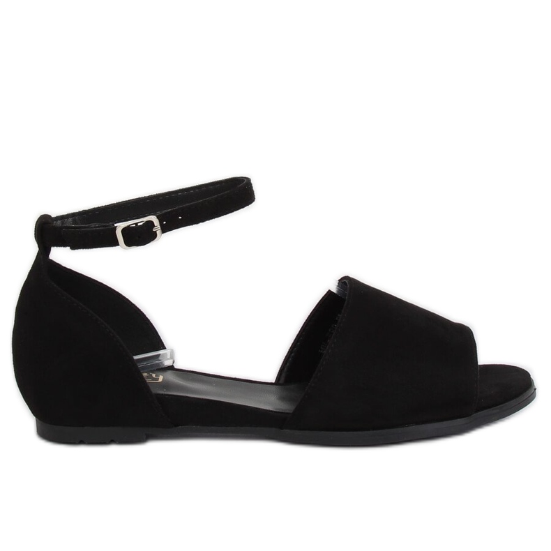 Nero MM-589 Ballerine nere a vista