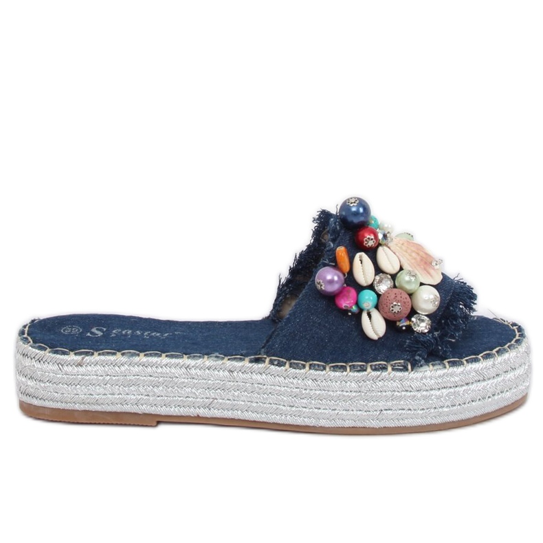 Blu JH80 Espadrillas jeans blu multicolore