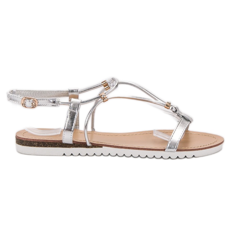 SHELOVET Sandali Argento grigio