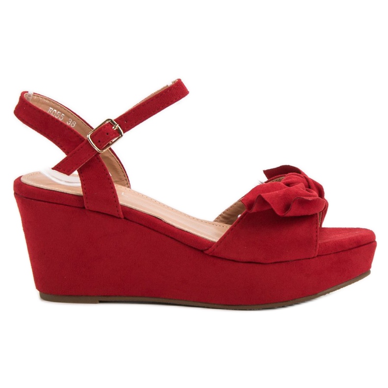 SHELOVET Sandali Sulla Piattaforma rosso