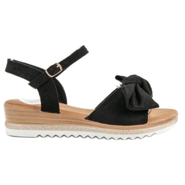 Bello Star Sandali Con Fiocco nero