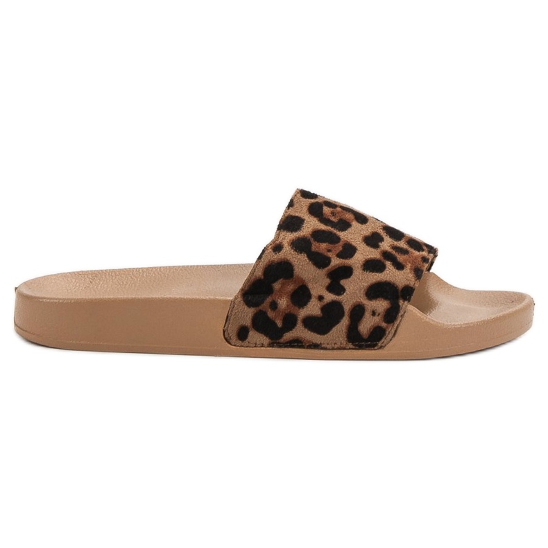 SHELOVET Pantofole sportive in pelle scamosciata marrone
