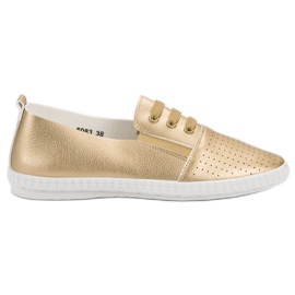 Super Mode Scarpe da ginnastica dorate d'oro