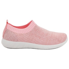 SHELOVET Calzature sportive in tessuto rosa