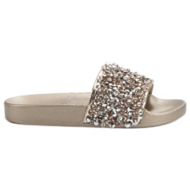 Seastar Eleganti pantofole dorate d'oro