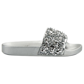 Seastar Eleganti pantofole argento grigio