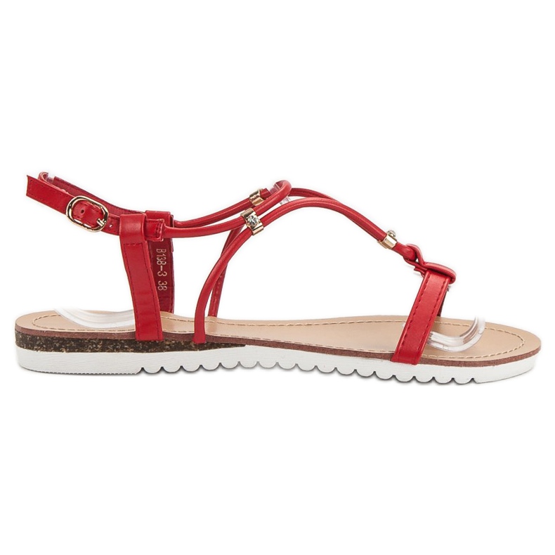 SHELOVET Sandali rossi rosso