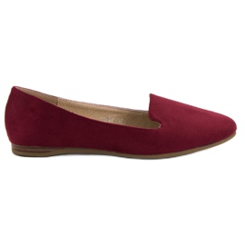 SHELOVET Signori in pelle scamosciata rosso