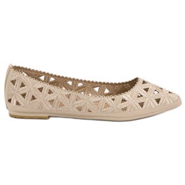 Ballerine traforate VICES beige
