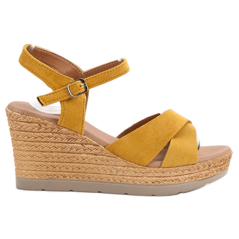 SHELOVET Sandali senape giallo