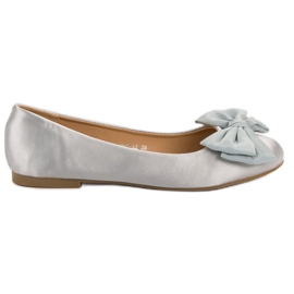 BELLAMILA Ballerine in raso grigio