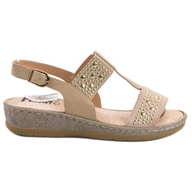 Kylie Sandali Sulla Piattaforma beige