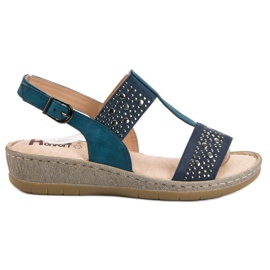Kylie Sandali Sulla Piattaforma blu