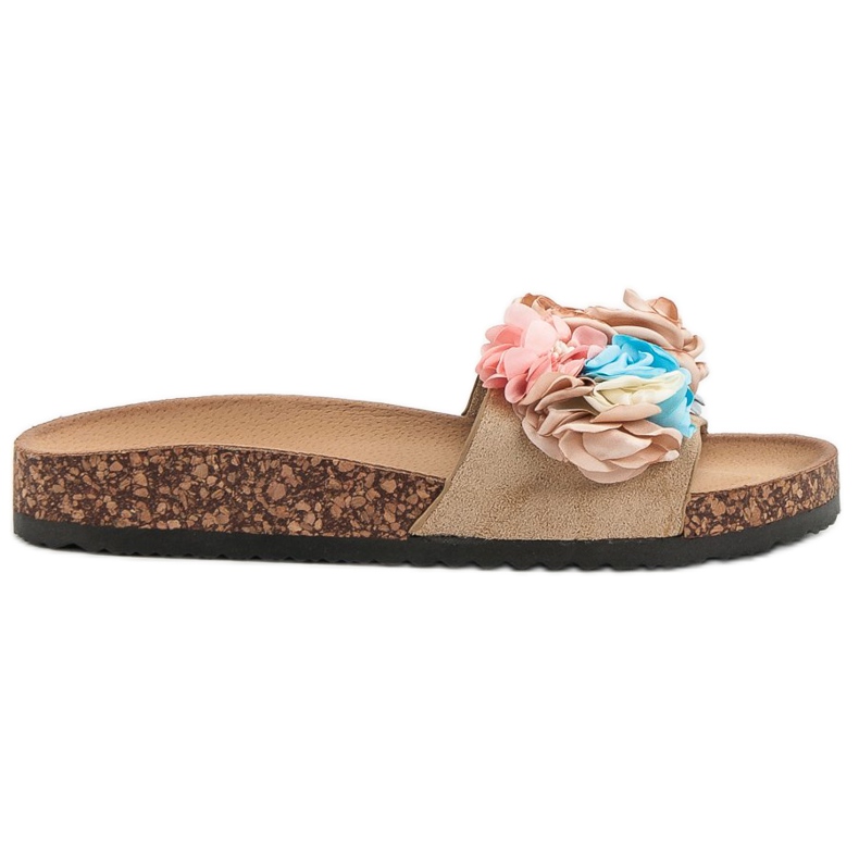 Cm Paris Pantofole Con Fiori marrone