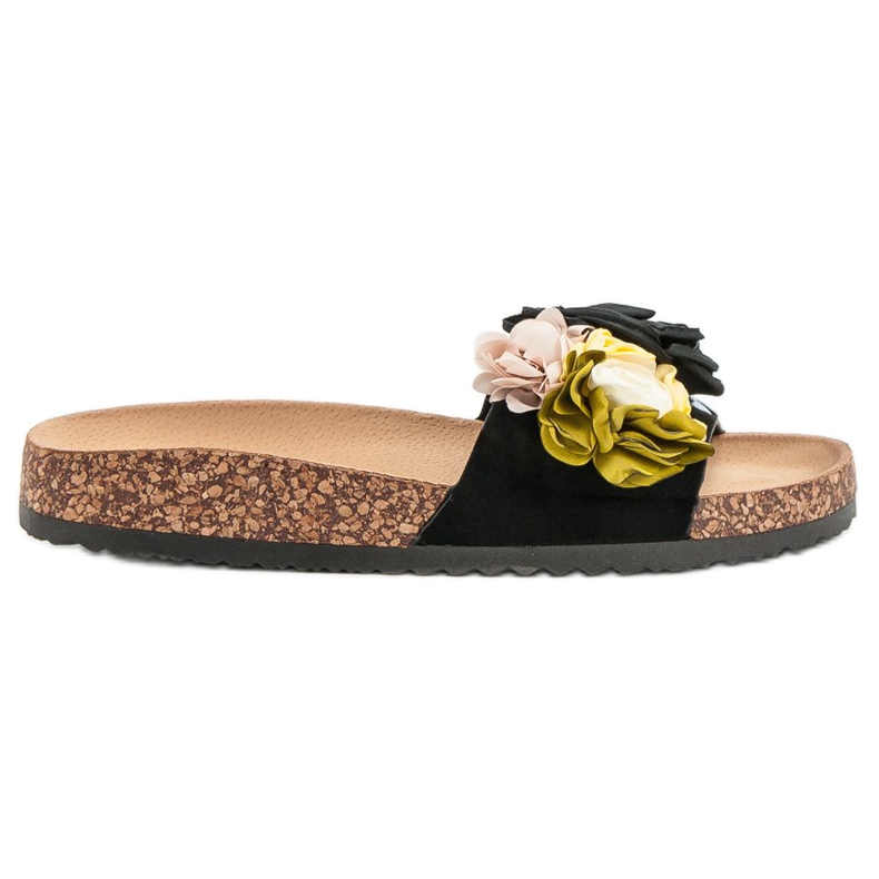 Cm Paris Pantofole Con Fiori nero