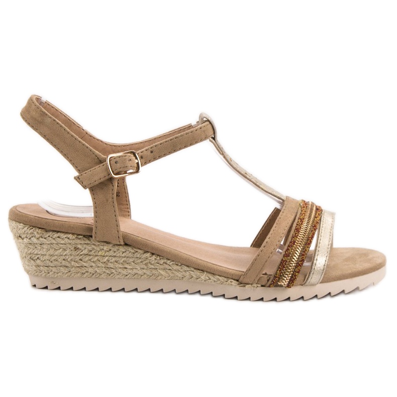 Kylie Sandali espadrillas marrone giallo