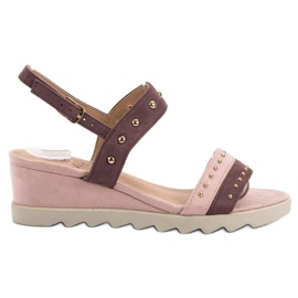 Kylie Sandali Con Strass multicolore rosa
