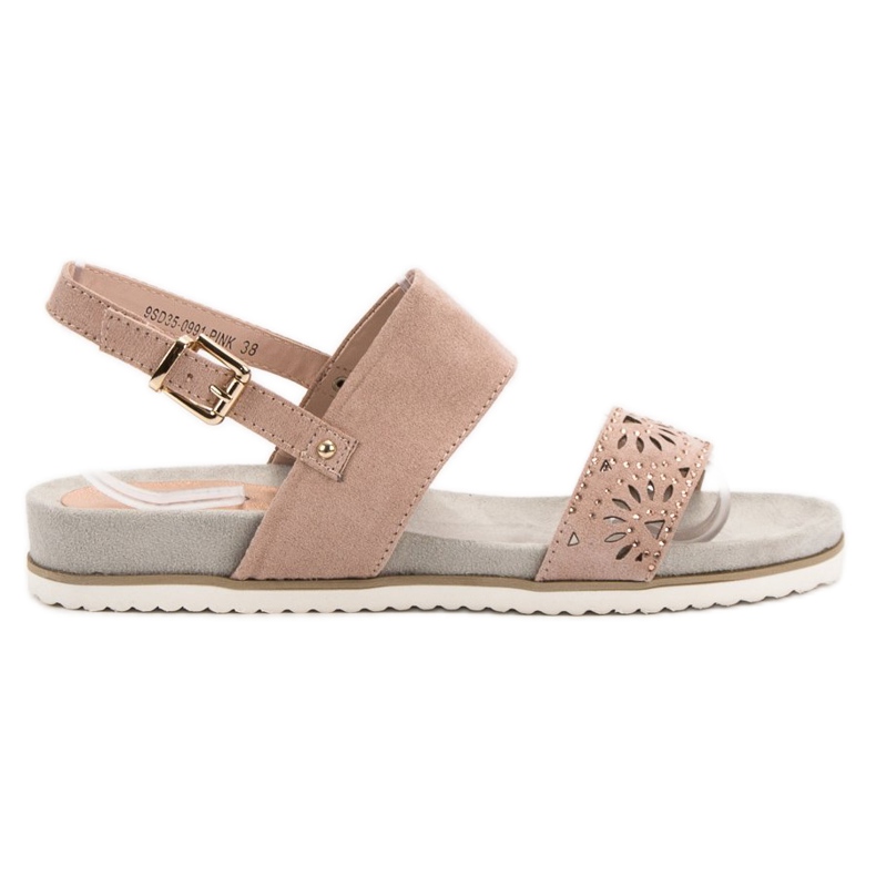 Evento Sandali traforati cipria rosa