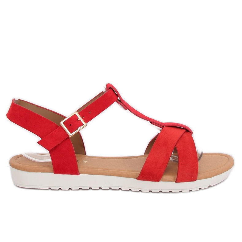 Sandali rossi da donna X567 Chine Se Red rosso