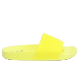 Pantofole con cintura in maglia gialla PT-110 Yellow giallo