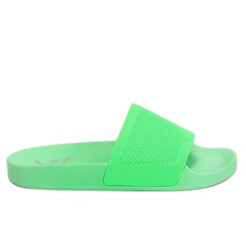 Pantofole con cintura in maglia verde PT-110 Green