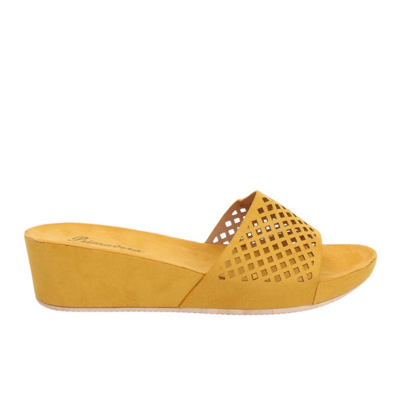 Pantofole traforate gialle JS-03 Giallo