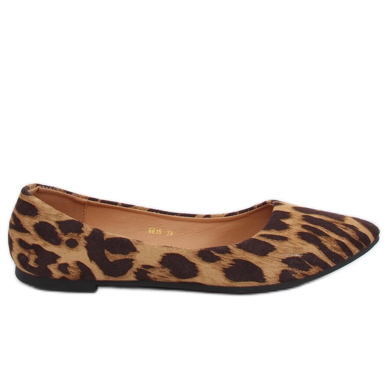 Ballerine leopardate da donna HH16 Leopard marrone