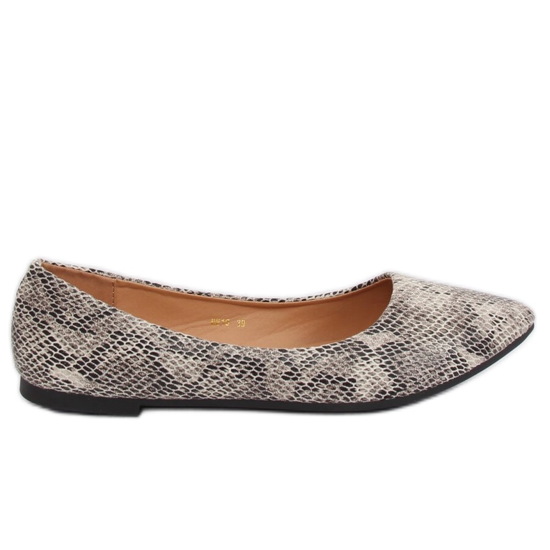 Ballerine da donna grigie HH16 Snake multicolore