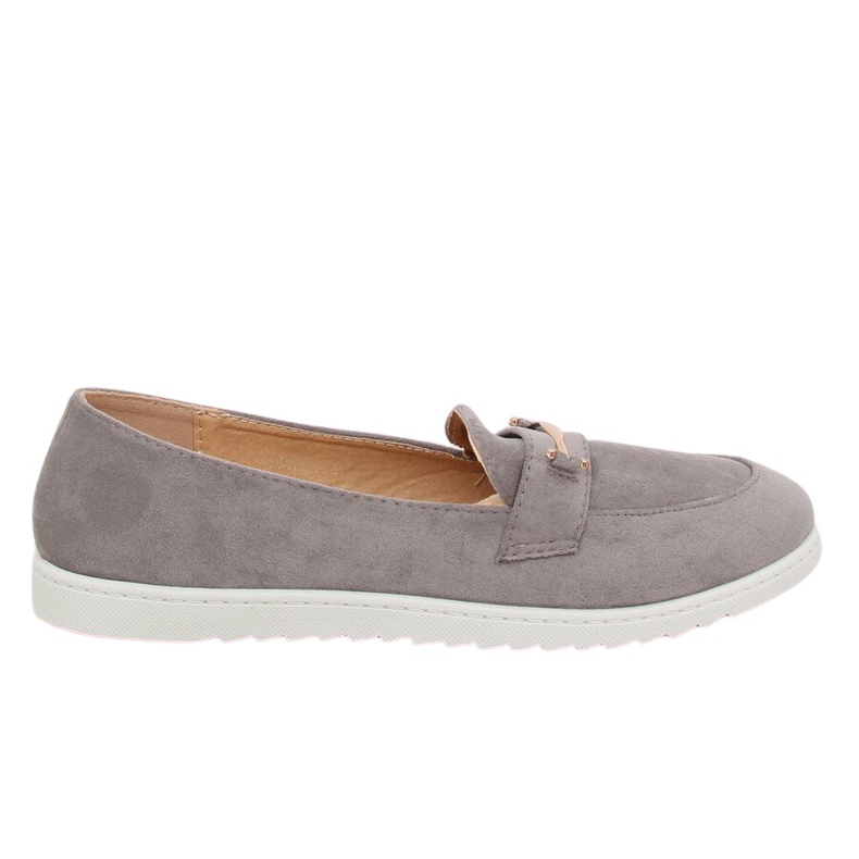 Grigio Mocassini grigi da donna BJ600-E25 Grigio