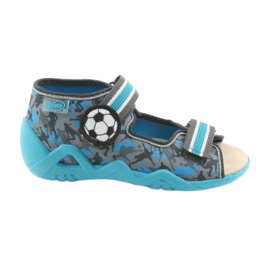 Scarpe da bambino Befado gialle 350P001 blu grigio